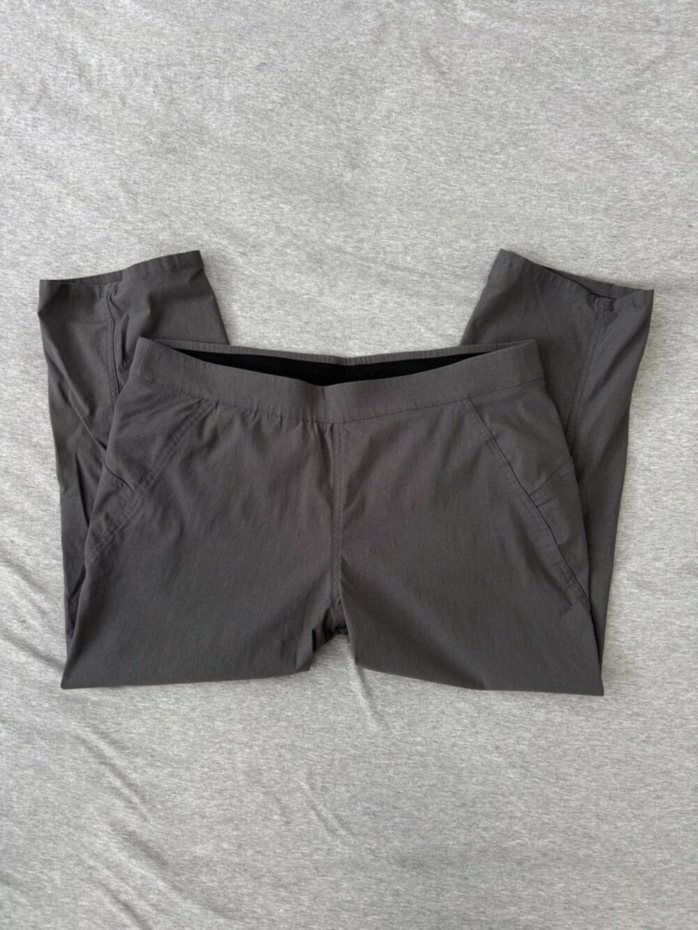 Simply Vera Vera Wang Gray Pants PL Minimalist Cropped Elastic Waist Casual